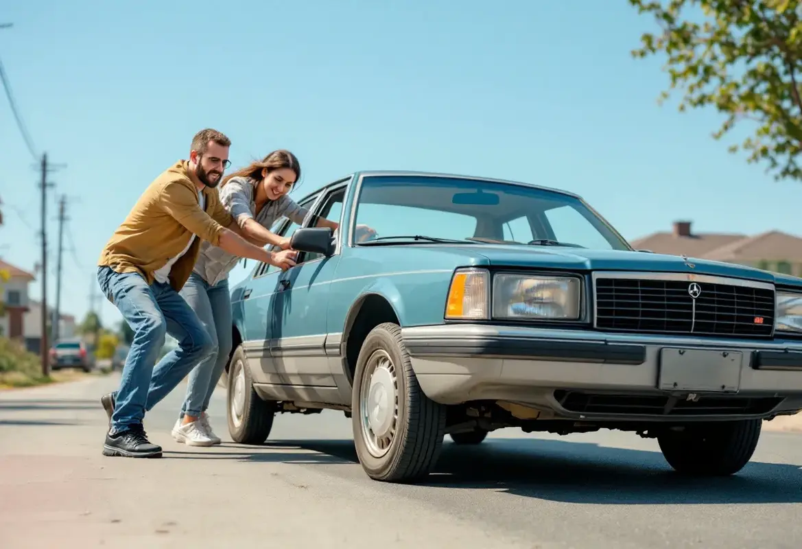 Démarrer votre voiture en poussant : mode d'emploi simple